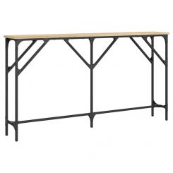 Console table Sonoma oak 140x23x75 cm wood-based material