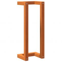 Towel rail wax brown 23x18x60 cm solid pine wood