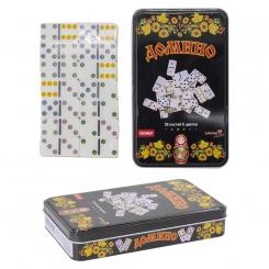 Dominoes - Matryoshka game in a metal box