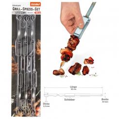 Olymp barbecue skewer set with slider 50x1cm, stainless steel 1.5 mm, 6pcs