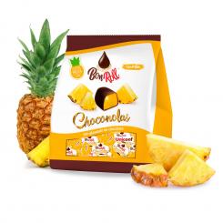 Uniconf Fruchtgelee in dunkler Schokolade Ananas, 80 g