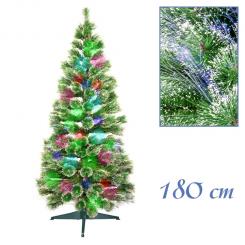 Weihnachtsbaum Fichte, mit farbwechselnden Lichtfasern, 180 cm