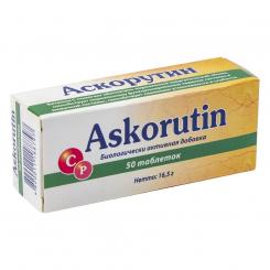 Askorutin Vitamin C + Rutin, 50 Tabletten