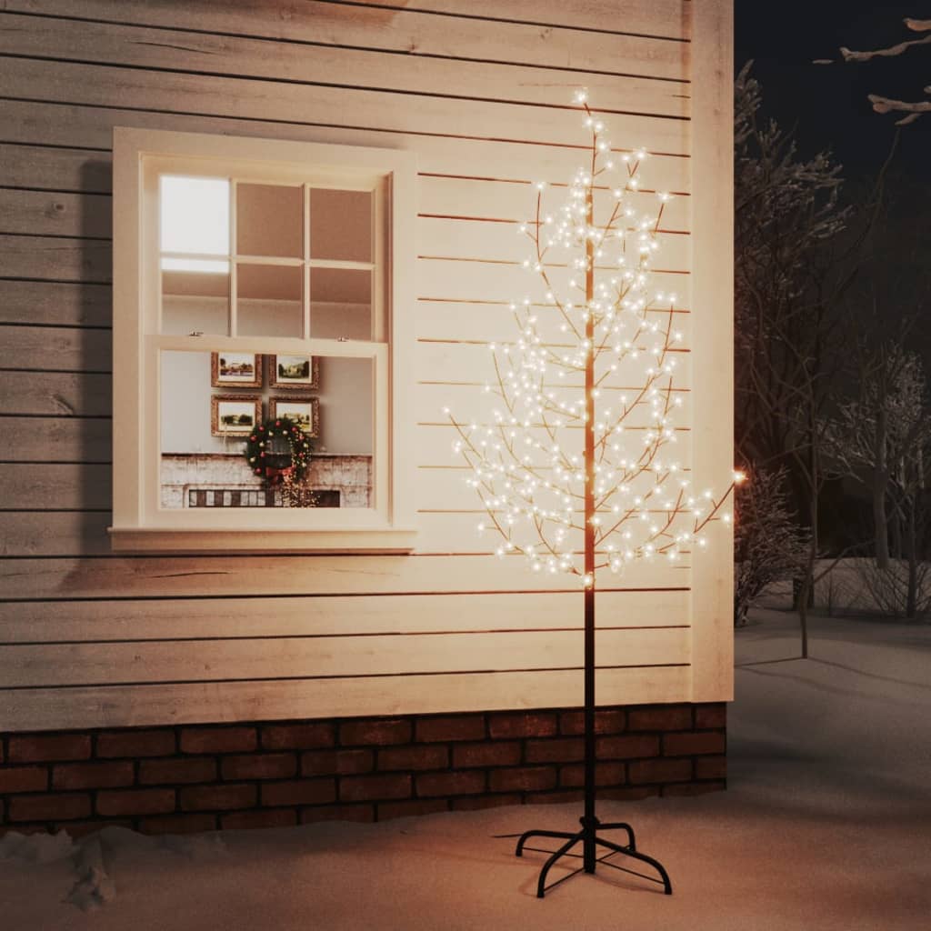 LED-Baum mit Kirschblüten Warmweiß 220 LEDs 220 cm 220 cm online kaufen 