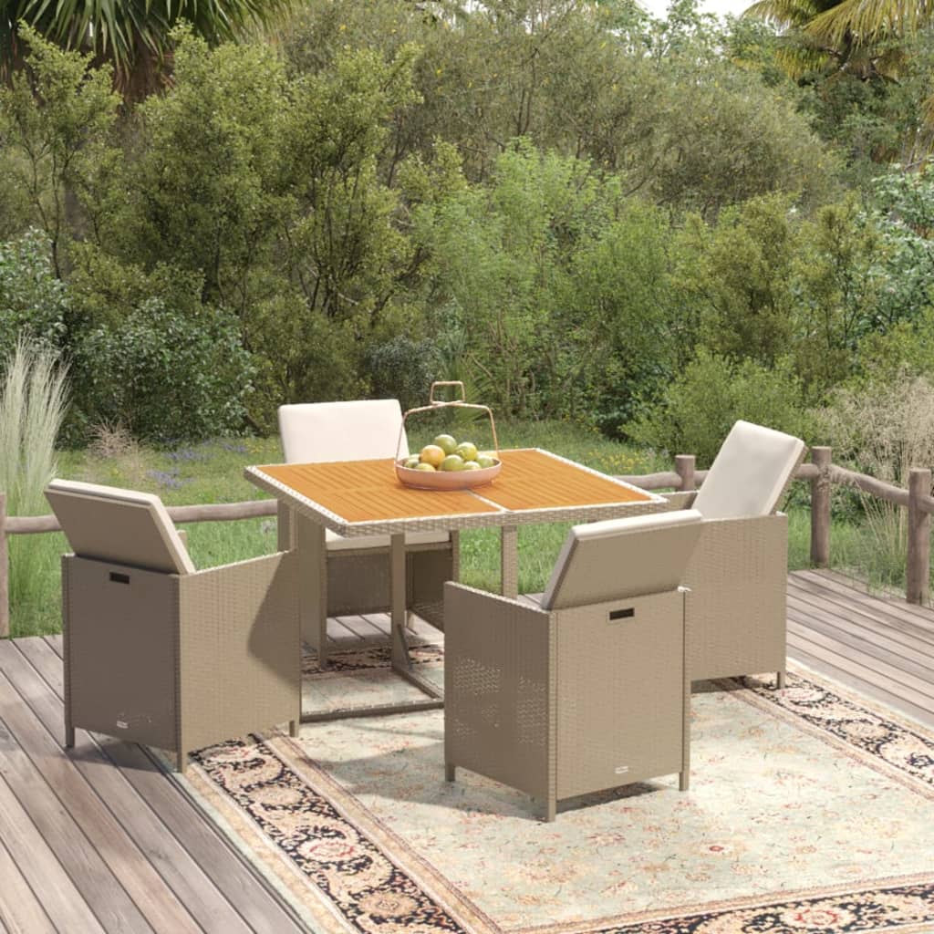 Cubic 5 piece garden dining deals set