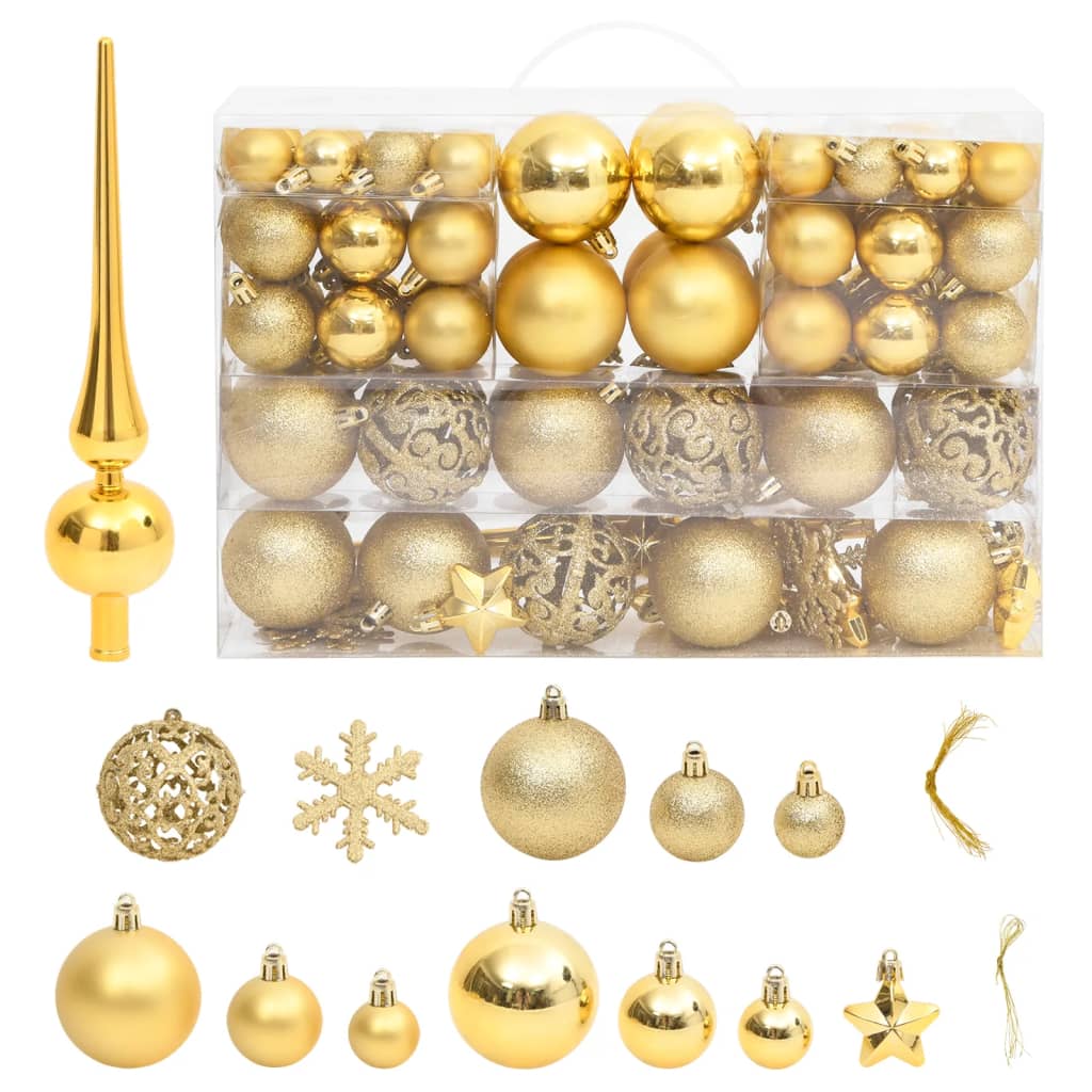 111-tlg. Weihnachtskugel-Set Golden Polystyrol kaufen online