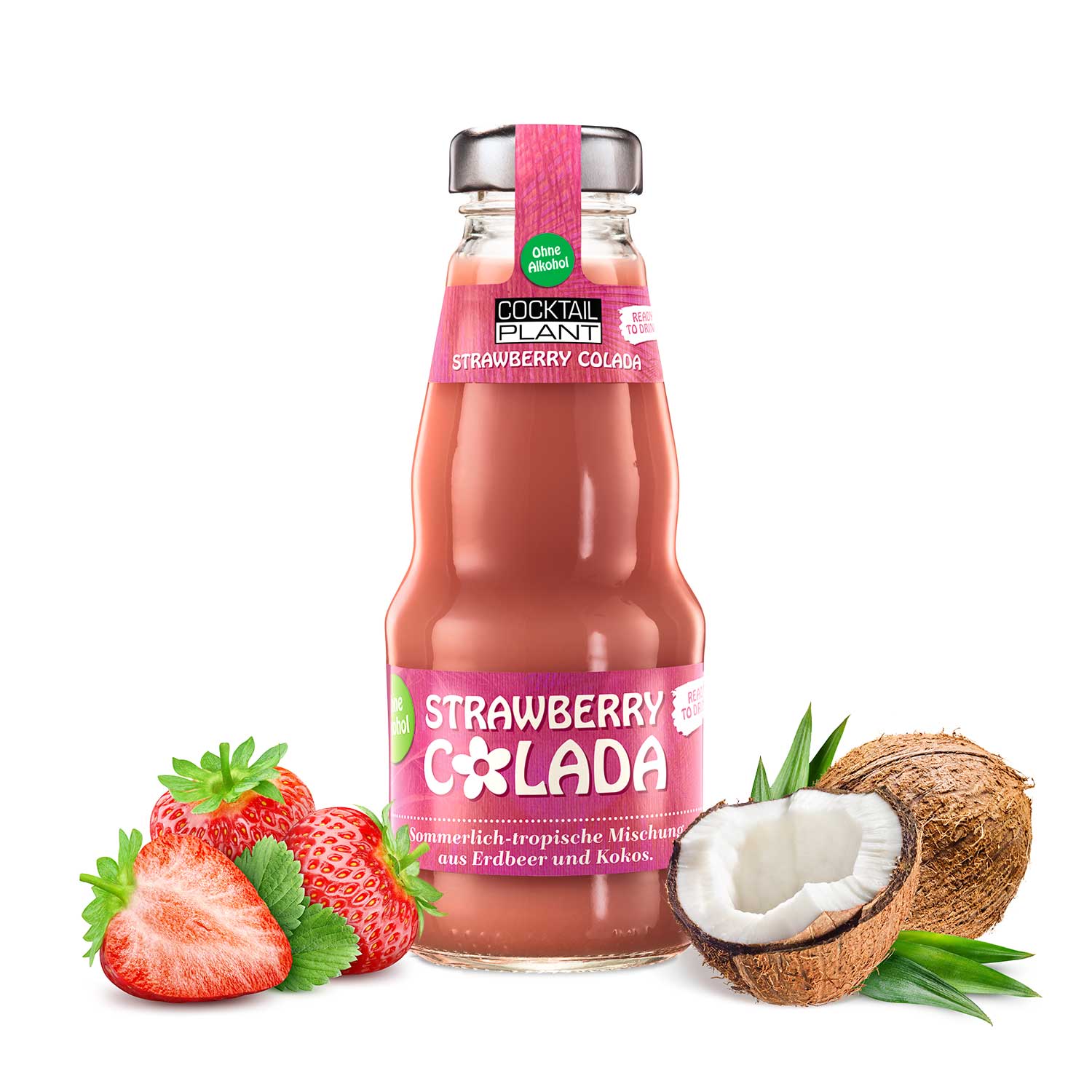 Cocktail Plant Strawberry Colada 0,2L Alkoholfrei (inkl. Pfand 0,20 ...