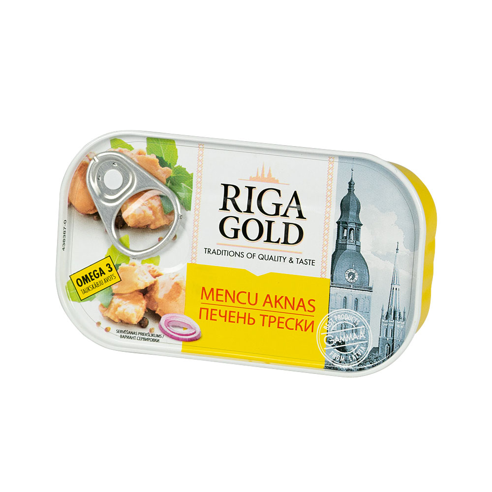 Riga Gold Dorschleber in Öl, 120g купить онлайн