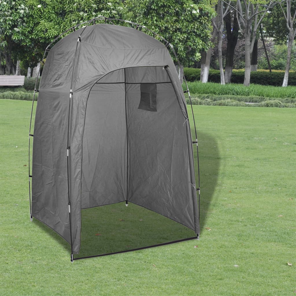 Tragbare Campingtoilette mit Zelt 10+10 L Grau online kaufen