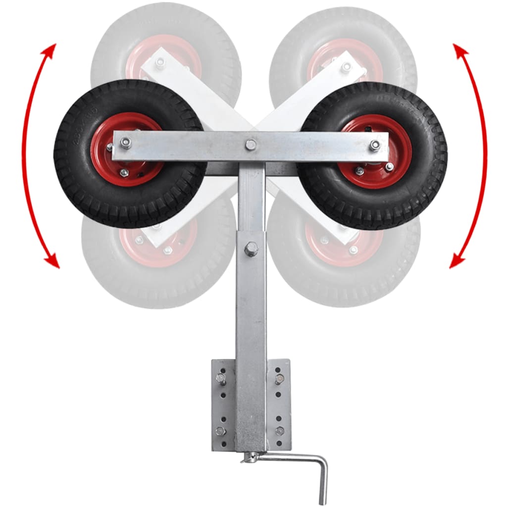 Seiten-Stütze Ø 48mm - Höhe 70cm universal, passend für PKW-Anhänger,  Caravan & Bootstrailer