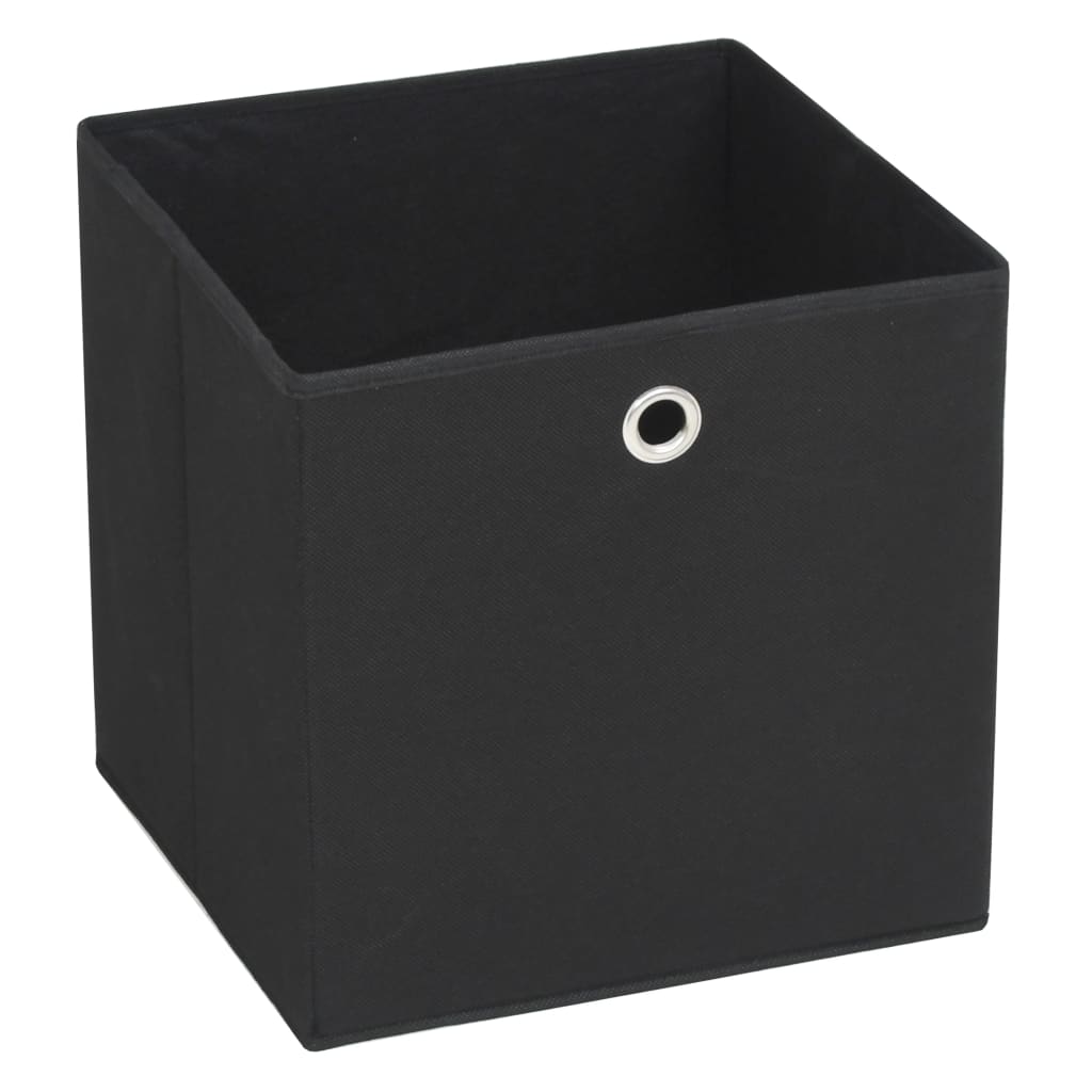 Aufbewahrungsbox aus Vlies, ca. 28x28 cm, schwarz in Schwarz